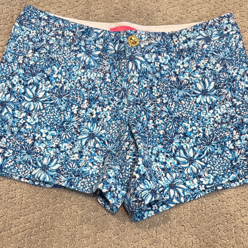 Floral Blue Women's Shorts